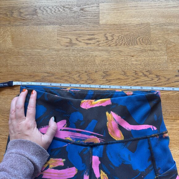 New Balance Printed 7/8 Running Tights Blue Camo - Picture 10 of 12